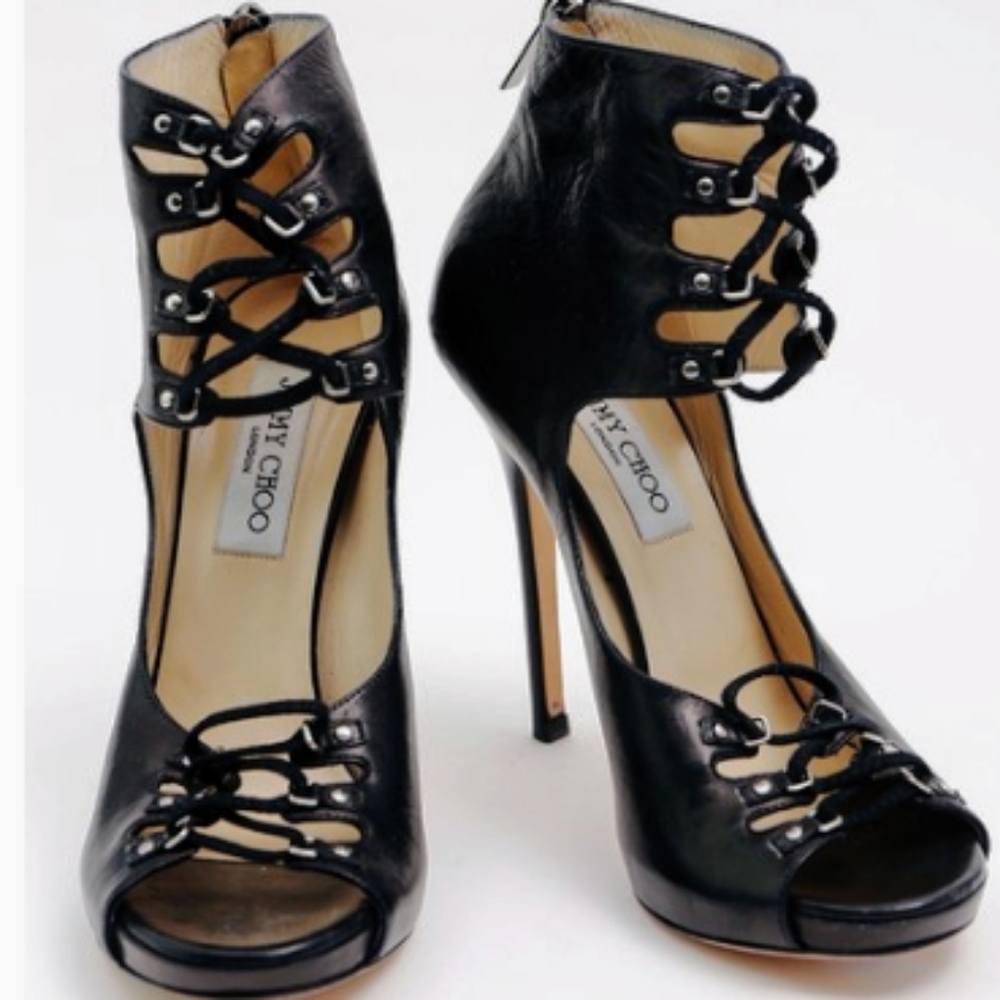 Jimmy Choo Black leather Model High Heels